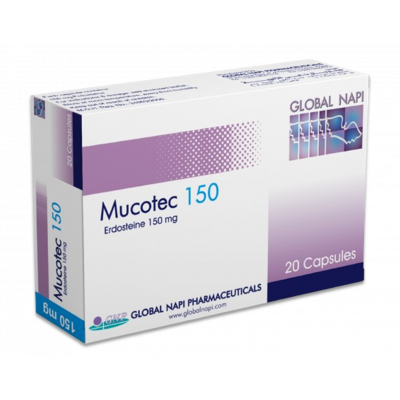 MUCOTEC 150 MG ( ERDOSTEINE ) 20 CAPSULES